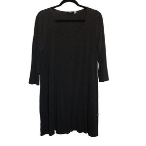 BDG Charcoal Dark Gray Grey Shirt Dress with pockets size L
